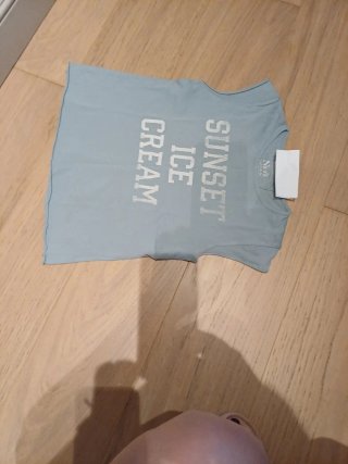 Camiseta Nicoli azul gris. Talla 10.