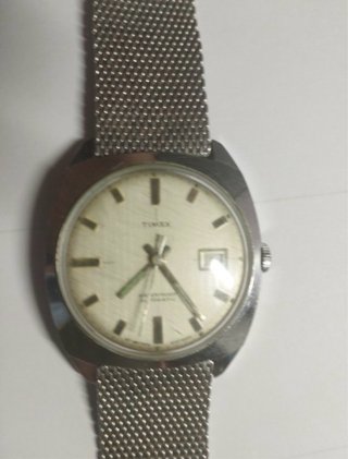 Reloj Timex Automático Plata y Blanco