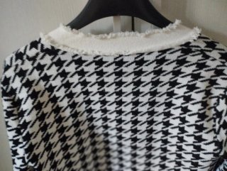 Giacca stile Chanel pied de poule