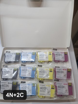 Cartuchos compatibles con Epson 603XL · 4N+2C