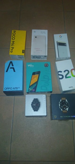 Teléfonos y Smartwatches: POCO, OPPO, Google, Sams