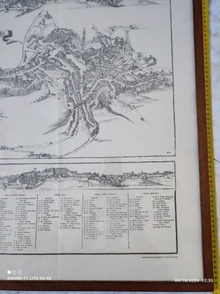 Stampa antica Carta di Perugia