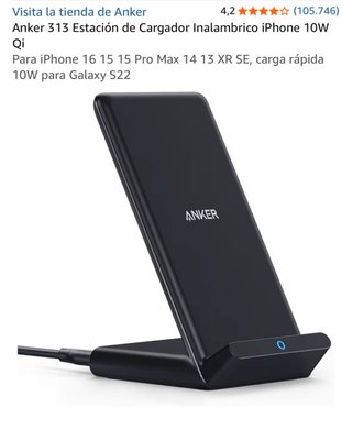 Cargador Inalámbrico Anker 313 Qi 10W