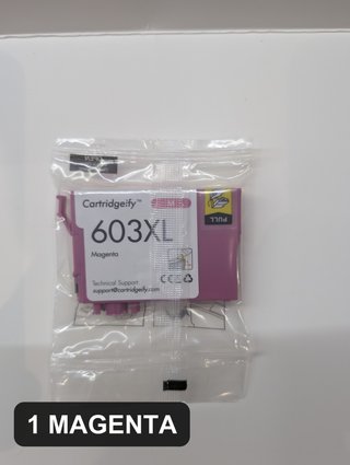 Cartuchos compatibles con Epson 603XL · 1 magenta