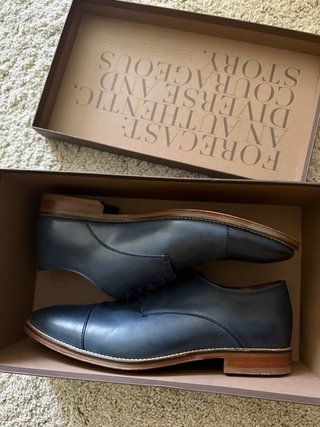 Zapatos de vestir de piel azul NUEVOS