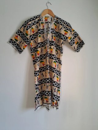 Vestido/Camisa de Senegal Estampado