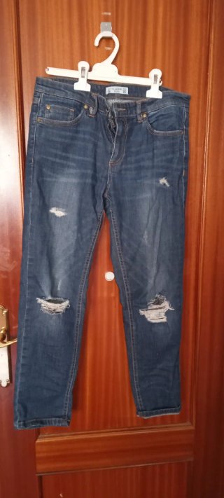 Pantalón vaquero Pull&Bear azul talla 36