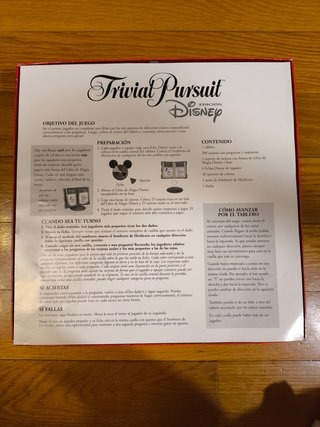 Trivial Pursuit Disney Juego de Mesa Familiar