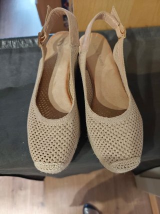 Zapatillas esparto beige talla 38