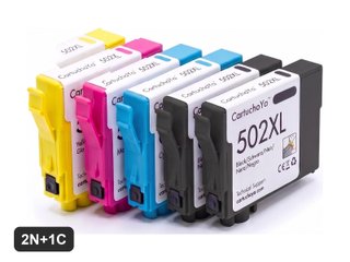 Cartuchos compatibles con Epson 502XL · 2N+1C