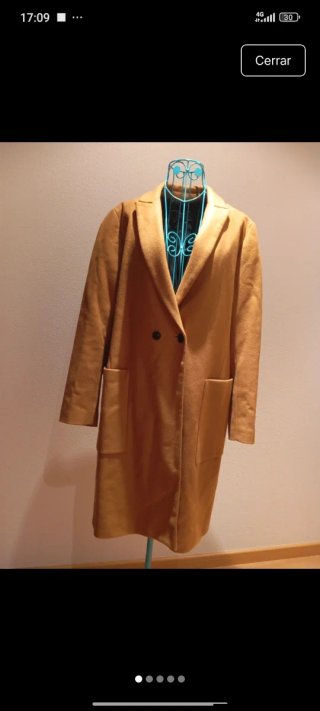Abrigo de paño Camel, impecable