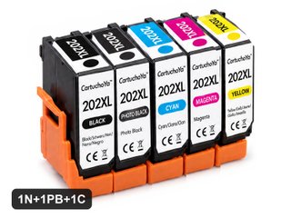 Cartuchos compatibles con Epson 202XL · 1N+1PB+1C