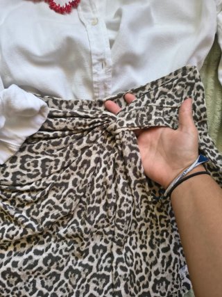 Falda pantalón Stradivarius animal print