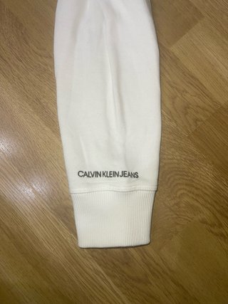 Sudadera Calvin Klein Jeans Blanca Talla S