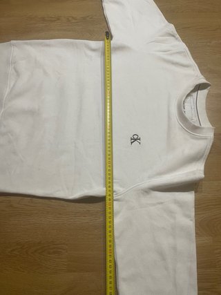 Sudadera Calvin Klein Jeans Blanca Talla S