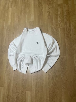 Sudadera Calvin Klein Jeans Blanca Talla S