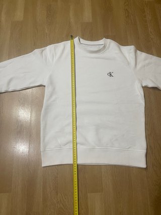 Sudadera Calvin Klein Jeans Blanca Talla S