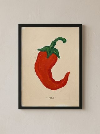 Lámina Pica Chile Guindilla Poster Cocina A4 A3
