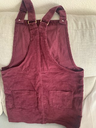 Peto falda pana burdeos talla 40