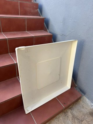 Bandeja de goteo/desagüe blanca