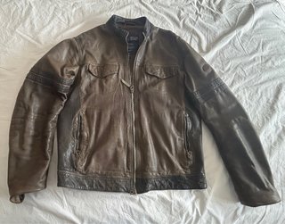 Cazadora Biker Piel Armani T54