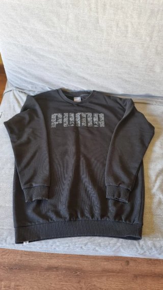 Sudadera Puma Negra Logo