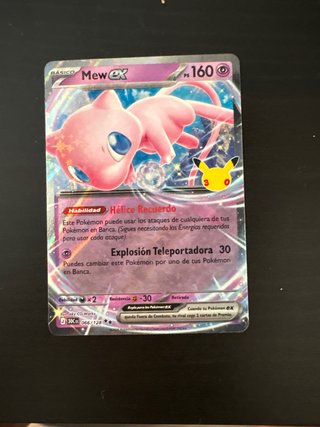 Mew ex 30 Aniversario Carta Pokémon