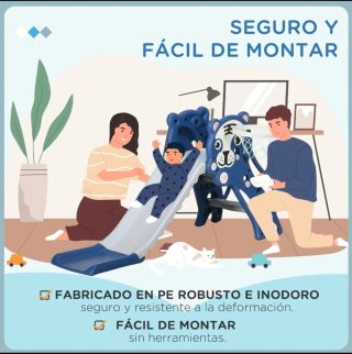 Tobogán Infantil con Canasta NUEVO