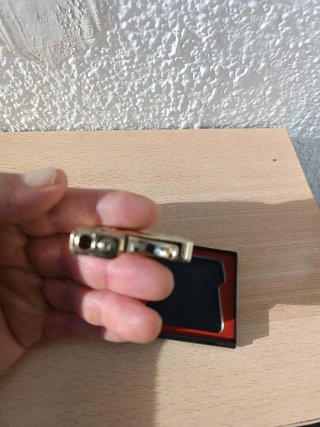 Encendedor Vintage Chris Colt Pistola oro