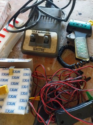 Scalextric con pistas y accesorios