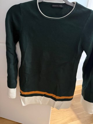 Top Purificación Garcia verde y blanco