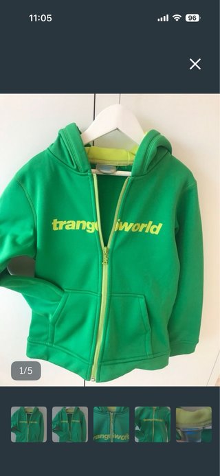 Chaqueta Polar Trangoworld Niño Verde