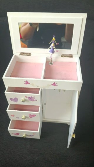 Joyero musical princesas con espejo