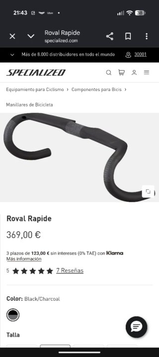 Manillar de Carbono Specialized