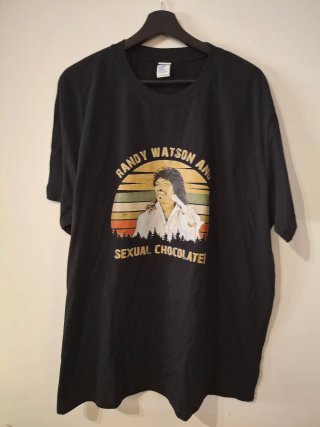 Camiseta Negra "Randy Watson and Sexual Chocolate"