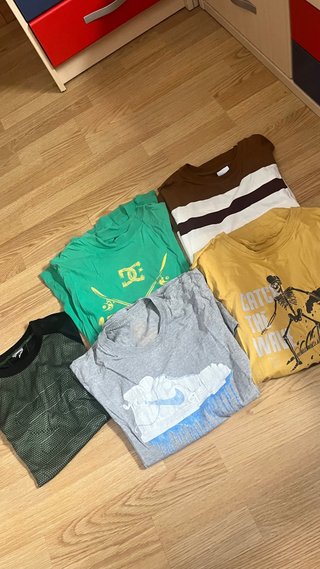 Lote 5 Camisetas Talla S hombre