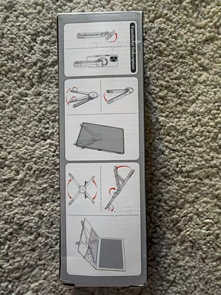 Supporto per computer in acciaio
