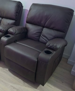 Sillón reclinable, mecedora, calor, masaje y USB