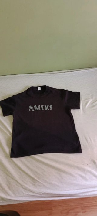 Camiseta Amiri Negra Talla 150cm Niño