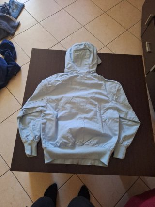 Felpa con cappuccio azzurra