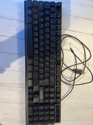 Teclado gaming negro