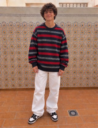 Tommy Hilfiger Oversized Striped Knit Jumper – XXL