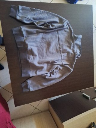 Felpa Duca Grigia con Zip