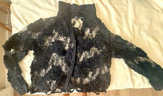 Camisa Negra Semitransparente Zara