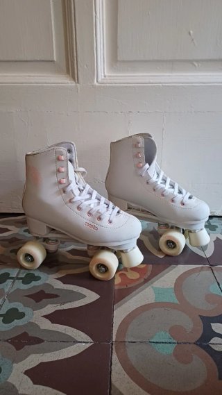 Patines Oxelo 4 Ruedas Blancos