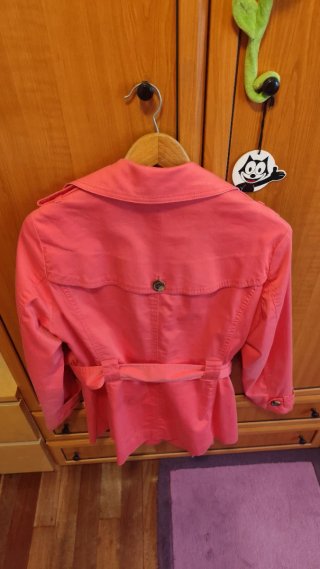 Gabardina Easy Wear color coral Talla L