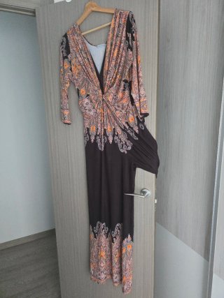 Mono largo estampado mujer
