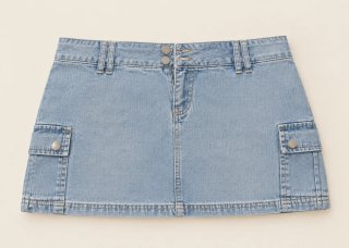 Falda vaquera más pantalón