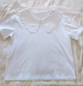 Camiseta Zara cuello Peter Pan
