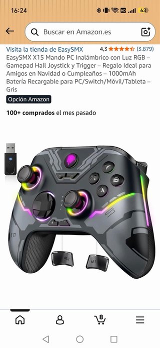 Mando Inalámbrico EasySMX X15 para PC